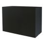 Jardinera rectangular NALTIS de plástico, negra, 100 x 40 x 70 cm