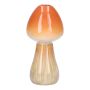 Florero seta de cerámica RADOMILA, naranja-beige, 16cm, Ø7,5cm