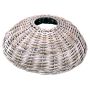 Soporte para árbol de Navidad JERICHO de ratán, blanco encalado, 25cm, Ø105cm