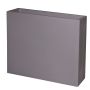 Maceta ERVOK de plástico, gris, 80 x 25 x 70 cm
