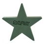 Esponja de montaje en húmedo OASIS® en forma de estrella, con base de madera Bioline, verde, 25 x 25 x 4,5 cm