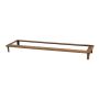 Soporte para plantas de acero Corten NALUKO con patas, marrón óxido, 93x25x8cm