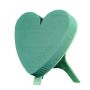 OASIS® Espuma para arreglos florales en húmedo, forma de corazón, decoración de boda, base de madera Bioline, soporte de madera, verde, 23 x 21 x 6 cm