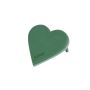 Espuma de inserción en húmedo OASIS® en forma de corazón, decoración para bodas, base de espuma rígida EcoBase, varillas de sujeción, verde, 20 x 19 x 4,5 cm
