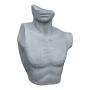 Busto decorativo de hombre LANIKO de polystone, gris, 40 x 27 x 56 cm
