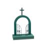 Espuma floral húmeda OASIS® «Puerta del cielo», arreglos florales fúnebres, base de espuma rígida Foam Frames, verde, 46 x 51 x 5 cm
