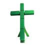 Espuma floral húmeda OASIS® en forma de cruz, arreglos florales fúnebres, base de madera Bioline, soporte de madera, verde, 85 x 50 x 5,5 cm