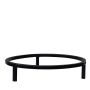 Peanilla metálica para plantas KAHONO con patas, negra, 7 cm, Ø 35 cm
