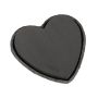 OASIS® Black Ideal: masa de montaje en húmedo en forma de corazón, bandeja de papel reciclado Biolit, negra, 34 x 33 x 5,5 cm