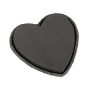OASIS® Black Ideal: masa de montaje en húmedo en forma de corazón, bandeja de papel reciclado Biolit, negra, 28x25,5x4cm