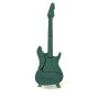 Esponja floral OASIS® con forma de guitarra eléctrica, base de madera Bioline, soporte de madera, verde, 80 x 25 x 6 cm