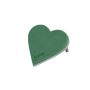 OASIS® Espuma para arreglos florales en húmedo, forma de corazón, decoración para bodas, base de espuma dura EcoBase, varillas de sujeción, verde, 30 x 29 x 4,5 cm