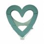 OASIS® Espuma húmeda para arreglos florales, corazón abierto, decoración de boda, base de madera Bioline, soporte de madera, verde, 43,5 x 43 x 4 cm