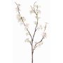 Rama decorativa de manzano en flor LOUISA, floración, blanco-crema, 85cm