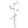Campanilla de plástico GISELA, blanca, 65cm, Ø5cm