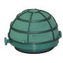 Espuma húmeda OASIS® para «Auto Corso», decoración de bodas, base de plástico, rejilla, con ventosa, verde, 6,5 cm, Ø 11,5 cm