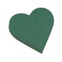Esponja para arreglos florales en húmedo OASIS® en forma de corazón, decoración de boda, base de espuma dura Foam Frames, verde, 31 x 29 x 6 cm