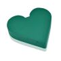 Esponja de montaje en húmedo OASIS® en forma de corazón, para decoración de bodas, con base de espuma rígida de poliestireno, verde, 21 x 20 x 6 cm