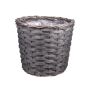Cesta para flores AHMANIU, gris, 17 cm, Ø 20 cm