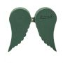 Esponja floral húmeda OASIS® en forma de alas, arreglos florales fúnebres, base de madera Bioline, dispositivo de suspensión, verde, 22,5 x 25,5 x 3,5 cm
