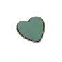 OASIS® Espuma húmeda para arreglos florales, forma de corazón, con recipiente de papel reciclado Biolit, verde, 17 x 17 x 4 cm
