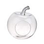 Terrario decorativo TISOA de cristal en forma de manzana, transparente, 26cm, Ø24cm