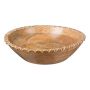 Cuenco de madera de mango MELOBU, con decoración de costuras, natural, 8cm, Ø30cm