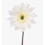 Gerbera artificial FRALWE, colección Eco, blanca, 65 cm, Ø 13 cm