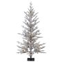 Árbol de Navidad artificial LILLESAND SPEED DELUXE, con nieve, LED, 120 cm, Ø 60 cm