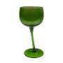 Copa de vino inclinada EDELMIRO, verde-transparente, 16cm, 8,5cm