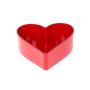 Cuenco decorativo con forma de corazón HAVIN de plástico, rojo, 15 x 15 x 7 cm