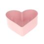 Cuenco decorativo con forma de corazón HAVIN de plástico, rosa, 22 x 20 x 7,5 cm