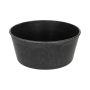 Cuenco decorativo redondo KIKINA de plástico, negro, 10 cm, Ø 24 cm