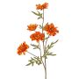 Rama artificial de crisantemo PRUDENCE, Colección Eco, anaranjado-amarillo, 75 cm, Ø 5-6,5 cm
