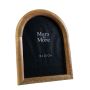 Marco de fotos de madera de mango HILDOR, forma de arco, marrón, 22,5 x 17,5 x 2 cm