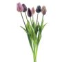 Ramo de tulipanes sintéticos Mix LONA, malva-violeta, 45cm, Ø20cm