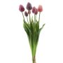Ramo de tulipanes artificiales Mix LONA, rosa-malva, 45 cm, Ø 20 cm