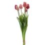 Ramo de tulipanes artificiales Mix LONA, rosa-rosa intenso-crema, 45 cm, Ø 20 cm