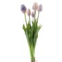Ramo de tulipanes artificiales surtidos LONA, lila-lila-crema, 45 cm, Ø 20 cm
