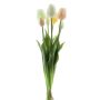 Ramo de tulipanes artificiales Mix LONA, amarillo-crema-verde, 45 cm, Ø 20 cm