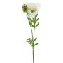 Amapola artificial EDESSA, blanca, 80cm, Ø11cm