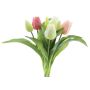 Ramo de tulipanes sintéticos Mix LONA, crema-rosa-fucsia, 30cm, Ø20cm