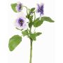 Rama artificial de pensamientos SIANIE, lila-azul-blanco, 35cm, Ø5-6,5cm