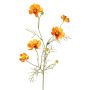 Rama artificial de cosmea PONGAU, naranja, 70 cm, Ø 5-7 cm