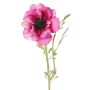 Flor artificial de anémona OKAPI, rosa-fucsia, 55 cm, Ø 10 cm