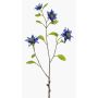 Rama artificial de clematis RUHNA, azul, 75 cm