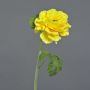 Ranúnculo artificial KRISTY, amarillo, 60 cm, Ø 10 cm