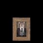 Marco de fotos de madera ESKIL, estampado, marrón, 15 x 10 x 2 cm