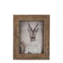 Marco de fotos de madera ESKIL, estampado, marrón, 20 x 15 x 2 cm