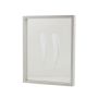 Marco de madera con doble cristal NIELAS, blanco, 35 x 27,5 x 5 cm